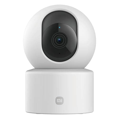 XIAOMI Smart Camera C201, 1080p Indoor Security Camera with Physical Lens Shielding, 360° Panoramic View, AI Human & Pet Detection, Full-Color Night Vision, Wi-Fi 6, Works with Google Assistant, 1pack