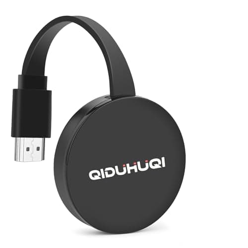 4K Wireless Display Adapter,Screen mirroring Adapter for tv for i-OS/Android/i-Phone/Tablet L-aptop to H-DTV Monitor Projector, Support Air-Play DLNA Miracast (Carbon Black)