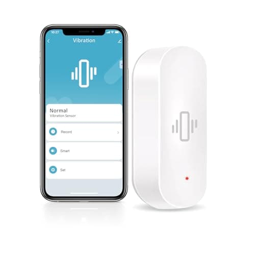 THIRDREALITY Smart Vibration Sensor with 110dB Alarm,Zigbee Hub Required,Adjustable Sensitivity, Work with SmartThings, Home Assistant via ZHA/Z2M and Echo Devices with Built-in Zigbee hub