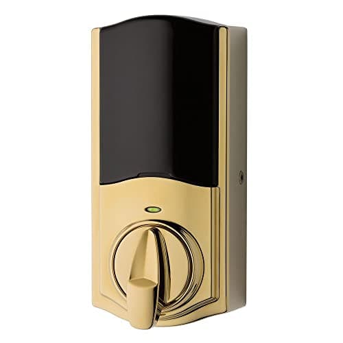 Kwikset 914 Convert Zigbee 3.0 Electronic Smart Lock Conversion Kit in Polished Brass