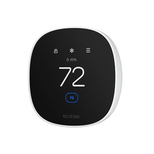 ecobee Smart Thermostat Essential - Energy Star Certified programmable Wi-Fi Thermostat - Works with Siri, Alexa, and Google Assistant