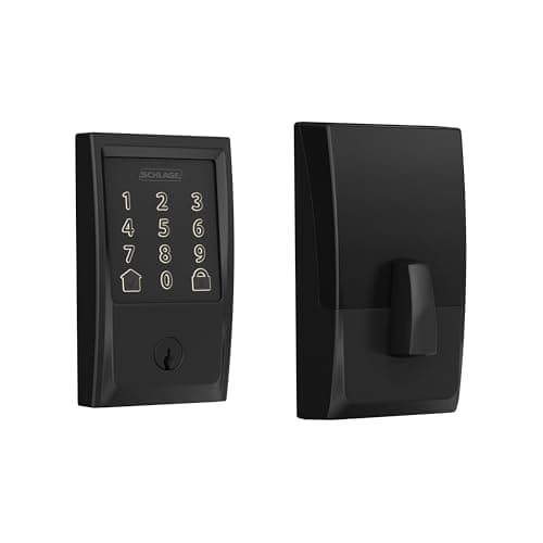 Schlage Encode Smart WiFi Deadbolt Lock for Front Door - Keyless Entry with App or Touchscreen - Works with Alexa, Hey Google, & Airbnb - Create Codes for Guests - Matte Black