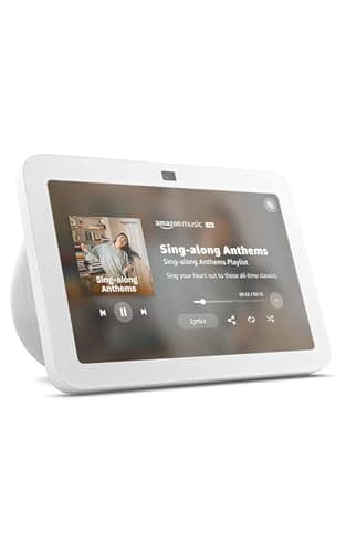 Like-New Amazon Echo Show 8, With Spatial Audio, Smart Home Hub, ideal for open living spaces, Designed for Alexa+, Glacier White