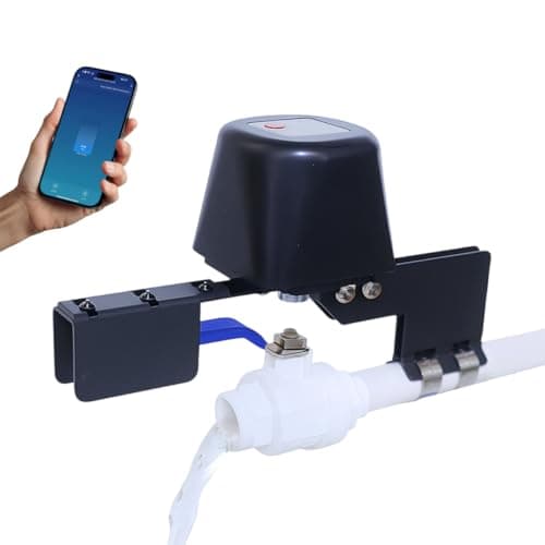 Smart Valve Controller ELROTONEG, Wi-Fi Electric Water Shutoff Controller, Tuya & Smart Life App Control, Compatible with Alexa, No Hub Required