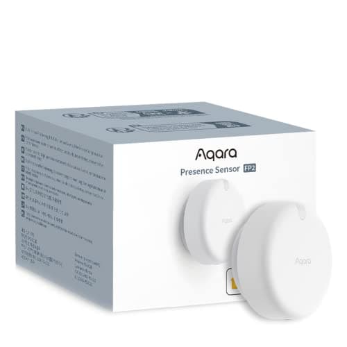 Aqara Presence Sensor FP2, mmWave Radar Wired Smart Motion Sensor, Zone Positioning, Multi-Person & Fall Detection, Supports HomeKit, Alexa, Google Home, and Home Assistant, 2.4 GHz Wi-Fi Required