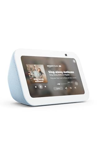 Amazon Echo Show 5 (newest model), Smart display, Designed for Alexa+, 2x the bass and clearer sound, Cloud Blue