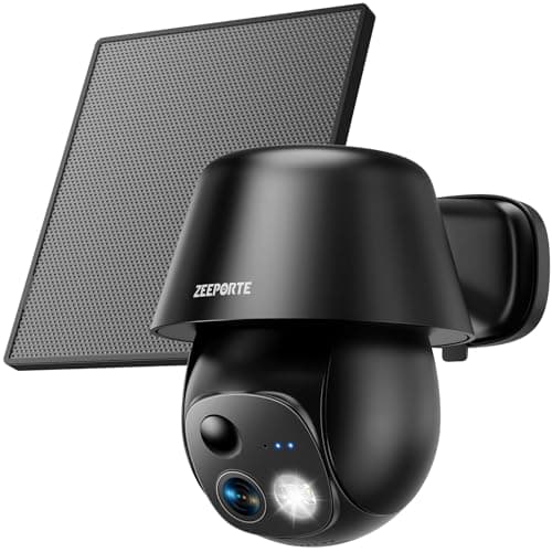 Solar Security Cameras Wireless Outdoor, 2K Pan/Tilt
