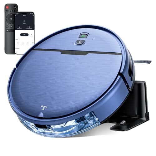 Robot Vacuum and Mop Combo, 2 in 1 Robot Vacuum Cleaner with WiFi/App, Smart Robotic Vacuums with Strong Suction, Schedule, Self-Charging, Slim, Quiet, Ideal for Hard Floor, Pet Hair, Low Pile Carpet