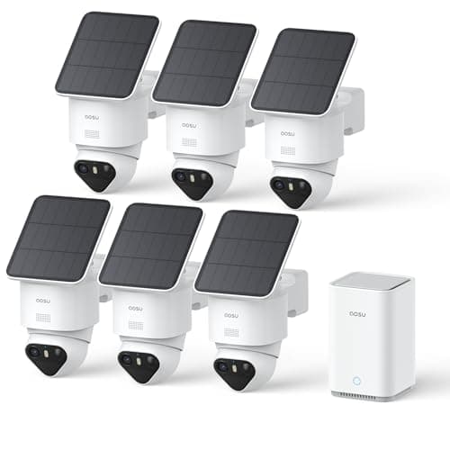 aosu T2 Ultra 4K Security Cameras Wireless Outdoor, 6 Cam Kit, Smart Home Security System with TrueColor Night Vision, AI Recognition & 360° Motion Tracking, Solar Power, Expandable 1TB Local Storage