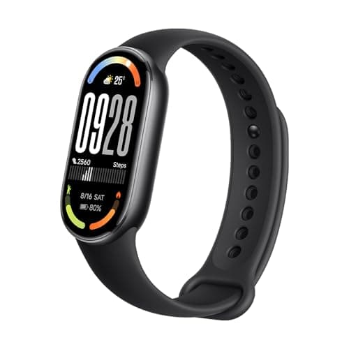XIAOMI Mi Smart Band 10 (2025) Global Version - 1.72" AMOLED Display | 21 Days Battery Life | Touchscreen, Multi-Sport Tracker, Activity Tracker, Heart Rate Monitor | BT5.4 - (Midnight Black)
