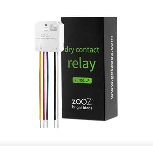 Zooz 700 Series Z-Wave Long Range Smart Relay ZEN51 | Installs Behind Wall Switch Or at The Light | Compatible with SmartThings, Hubitat, and Home Assistant | Z-Wave Hub Required (Sold Separately)