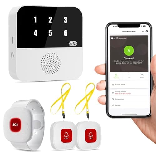 PILSAMAS WiFi Caregiver Pager Smart Call System