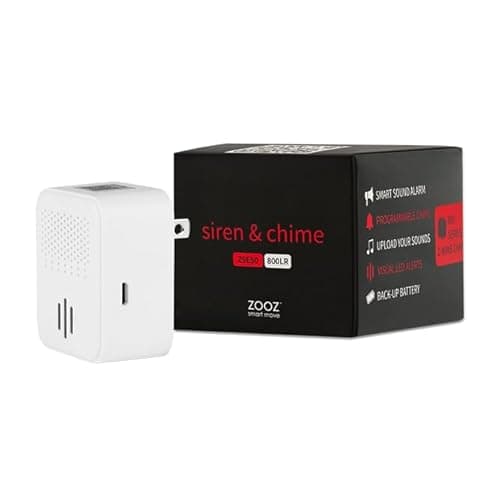 Zooz Z-Wave Long Range Smart Siren & Chime ZSE50 800LR (Z-Wave Hub Required) | Works with Z-Box, Home Assistant, Hubitat, and HomeSeer