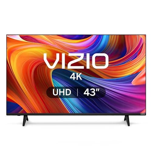 VIZIO 43-inch 4K UHD LED Smart TV w/Dolby Vision HDR, DTS Virtual: X, Alexa Compatibility, Chromecast Built-in, Bluetooth Headphone Capable (V4K43M-08) (Renewed)