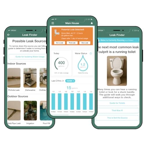 Flume 2X Smart Home Water Monitor and Leak Detector (Newest Model)