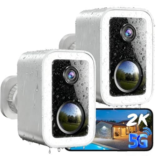 2 Pack Security Cameras Wireless Outdoor